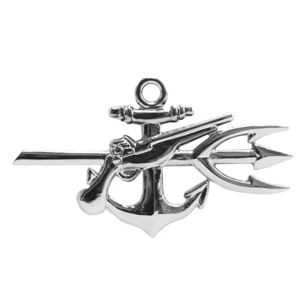 Navy Ball Cap Device: Mirror Finish Special Warfare Operator