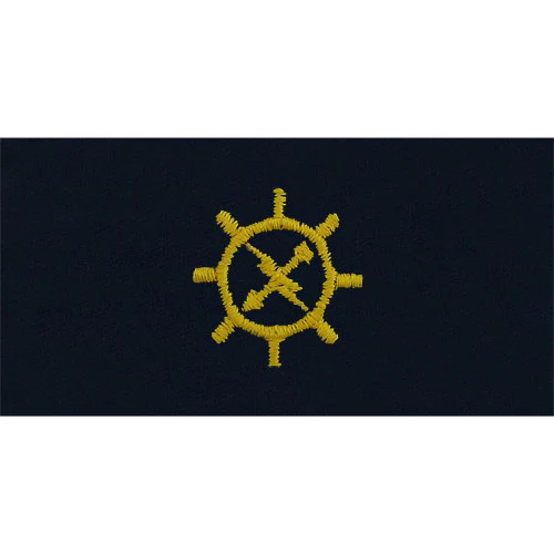 Navy Embroidered Collar Device: Operations Technician - coverall
