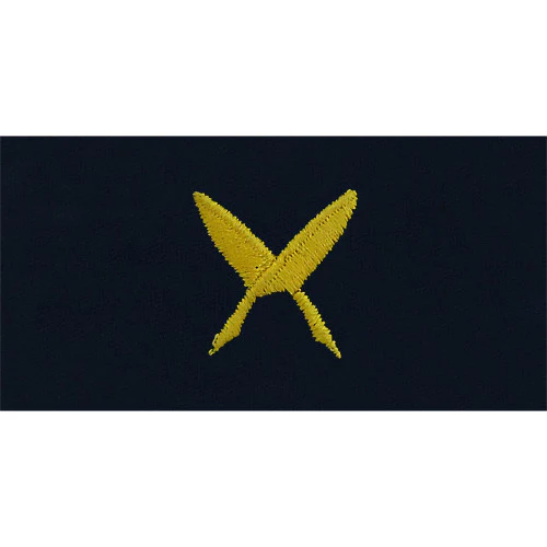 Navy Embroidered Collar Device: Ships Clerk - embroidered on coverall