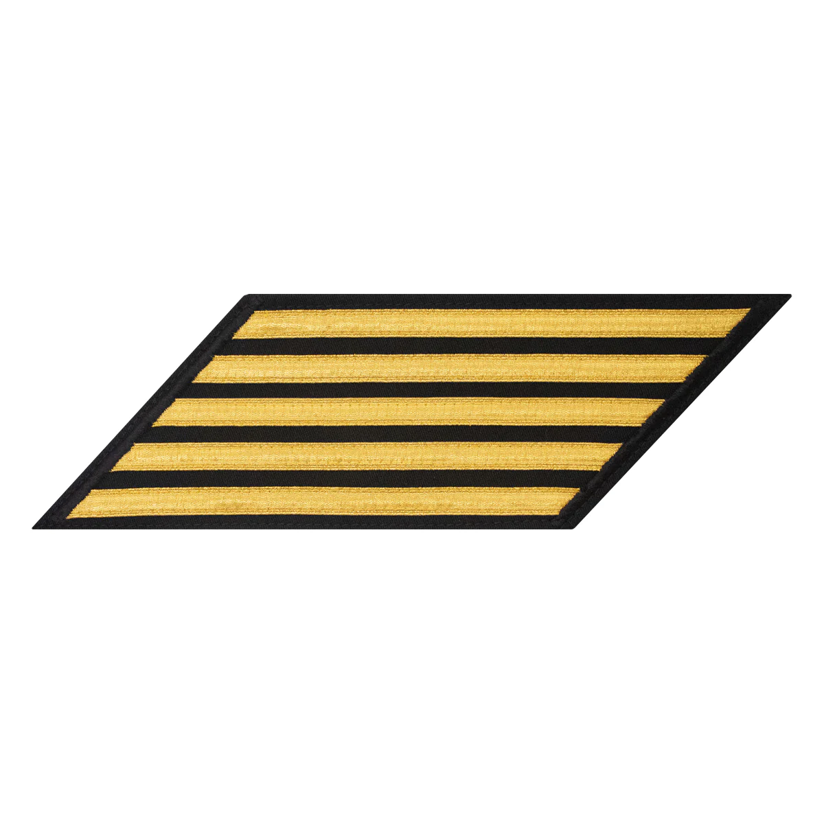 Navy CPO Hash Marks: Gold Lace on Blue - set of 5