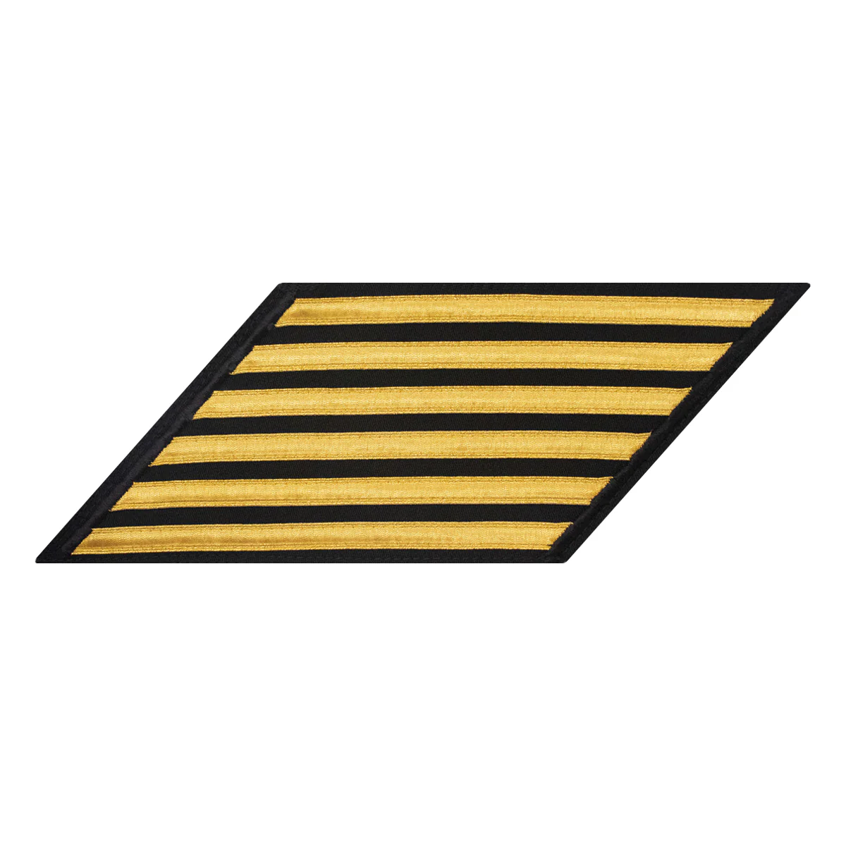 Navy CPO Hash Marks: Gold Lace on Blue - set of 6