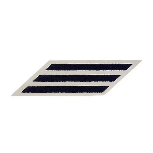 Navy Hash Marks: Blue Embroidered on White CNT - female, set of 3