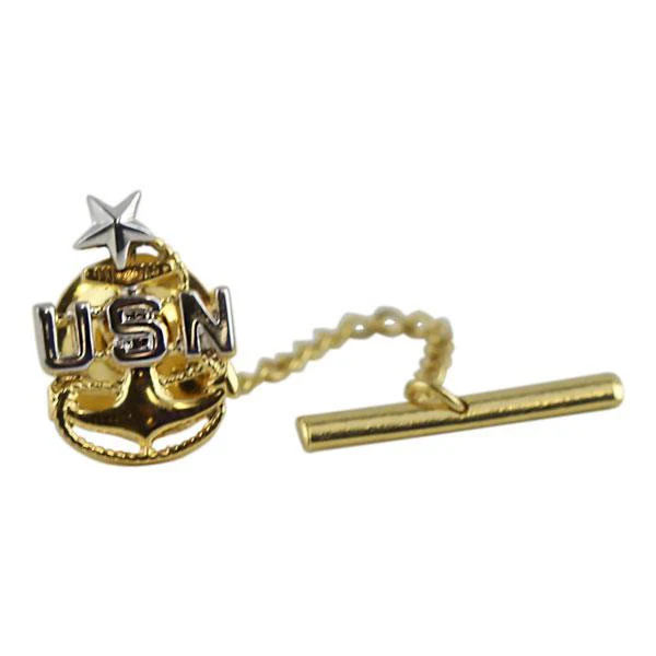 Navy Tie Tac: E8 Chief Petty Officer: Senior
