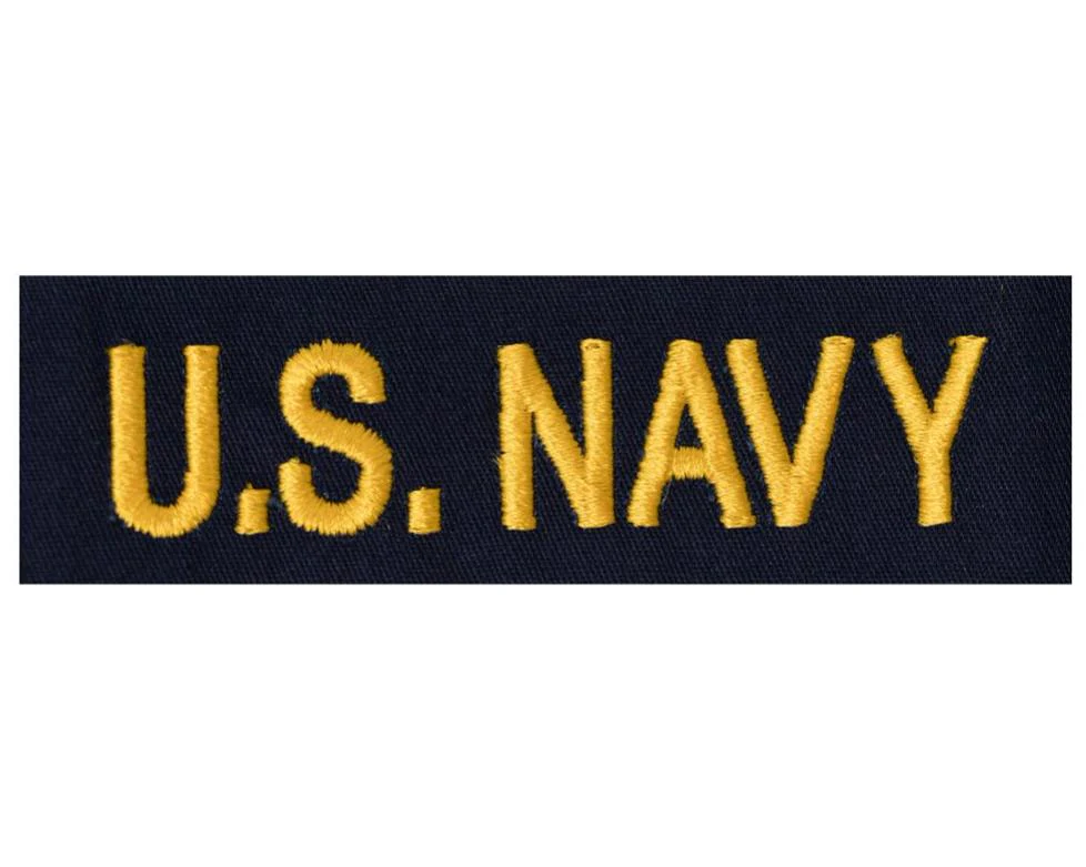 Navy Tape: U.S. Navy Officer - gold on coverall