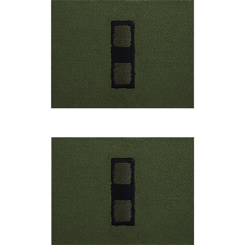 Navy Embroidered Collar Device: WO3 - embroidered on Subdued (NON-RETURNABLE)