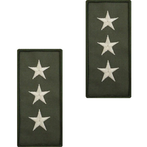 Navy Embroidered Rank: 3 Star: Vice Admiral - flight suit