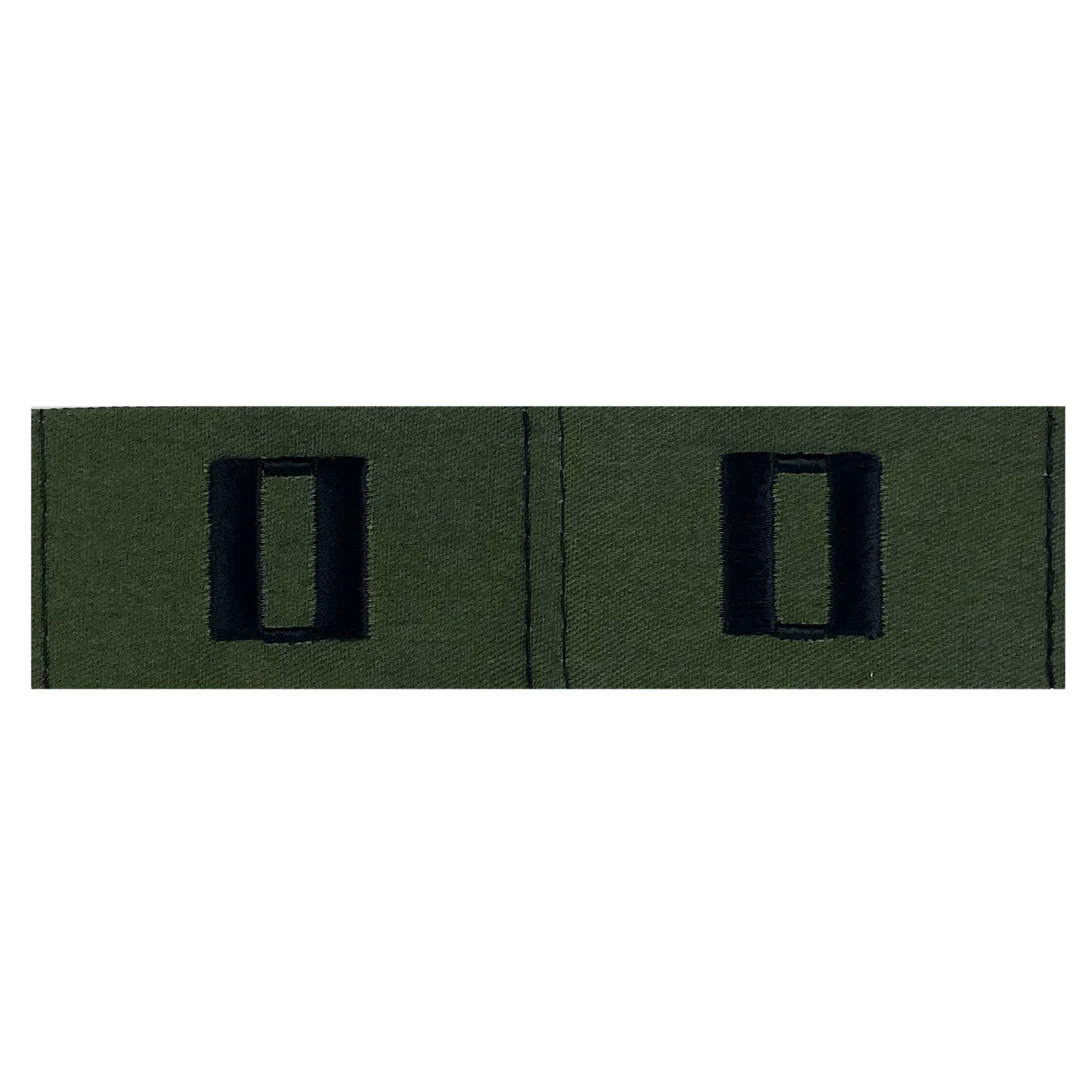 Navy Embroidered Collar Device: Senior Lieutenant - Subdued (NON-RETURNABLE)