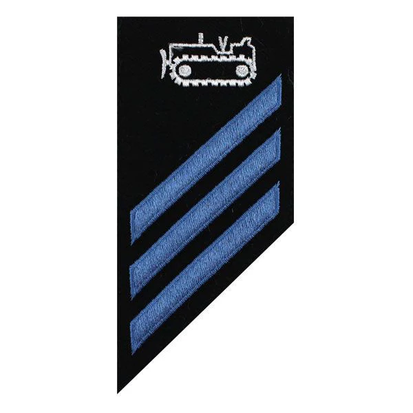 Navy E-3 Combo Rate: Equipment Operator on blue serge