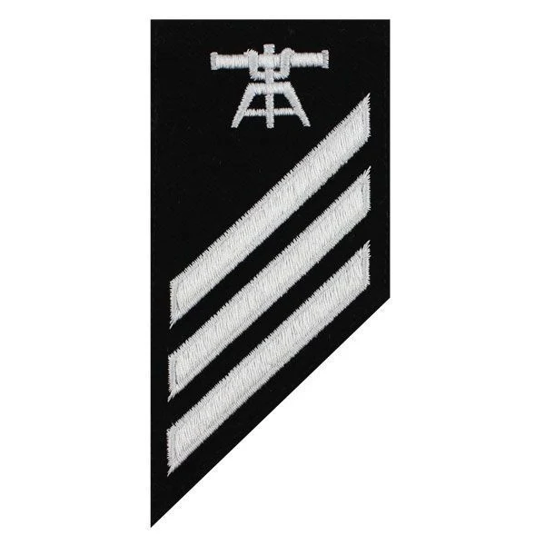Navy E-3 Combo Rate: Fire Control Technician on blue serge