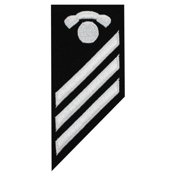 Navy E-3 Combo Rate: Interior Communications Electrician on blue serge
