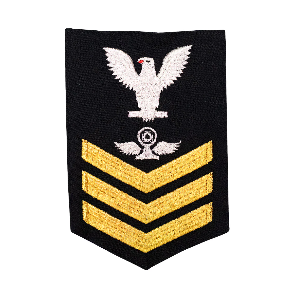 Navy E6 MALE Rating Badge: Air Traffic Control - blue
