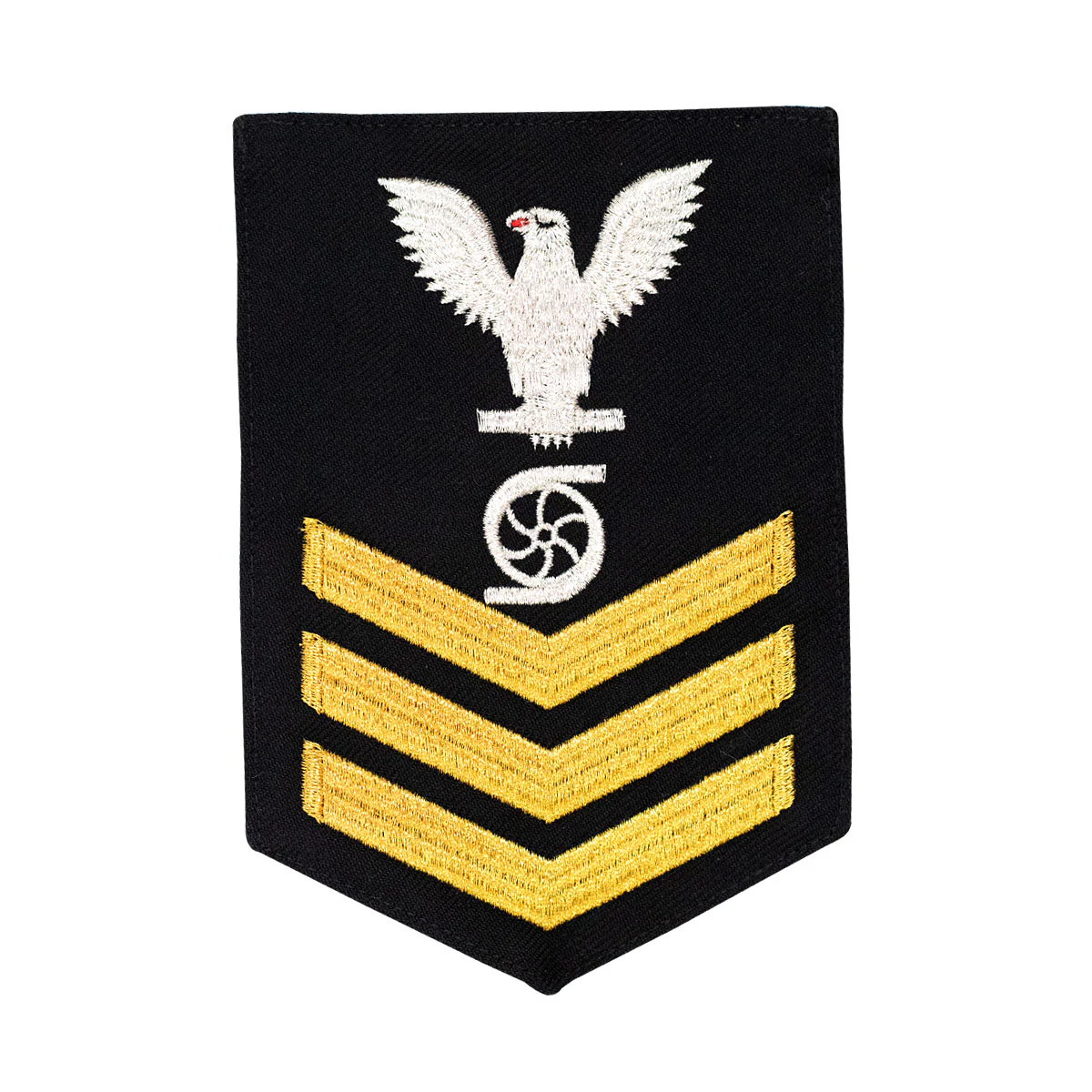 Navy E6 MALE Rating Badge: Gas Turbine System Technician - blue
