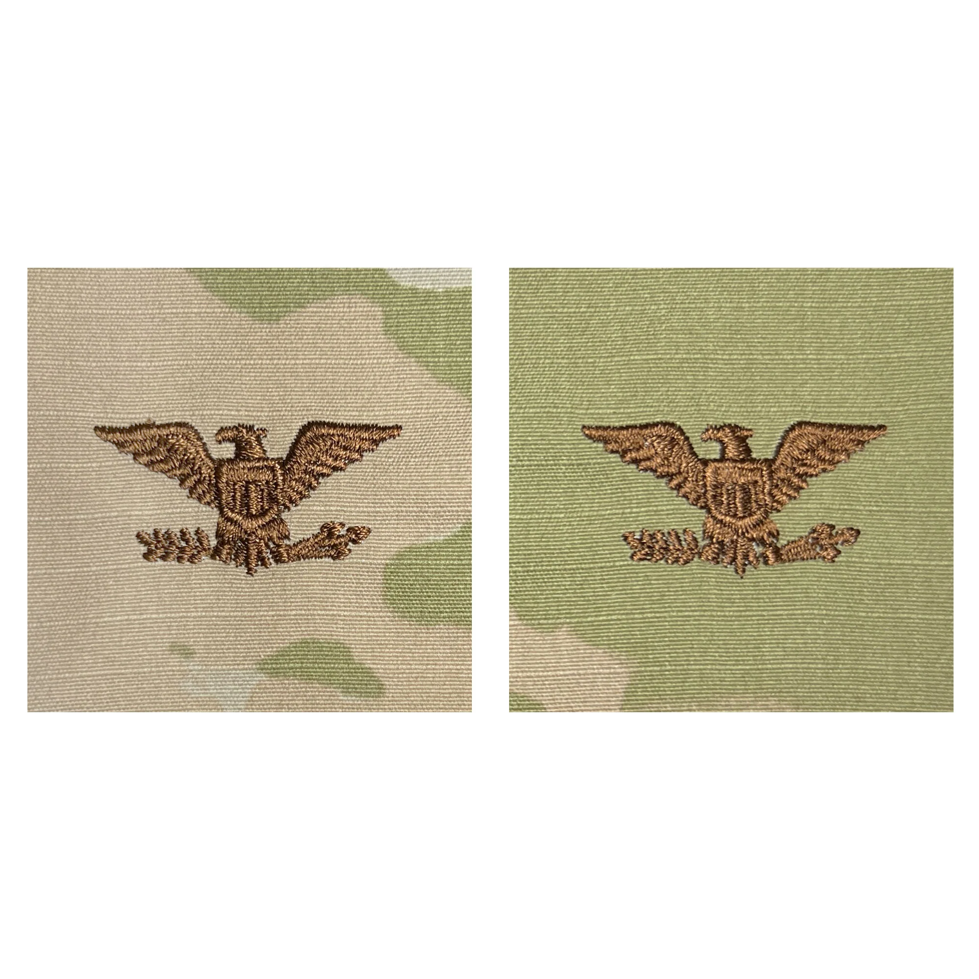 Air Force Embroidered OCP Sew On Officer Rank Insignia: Colonel