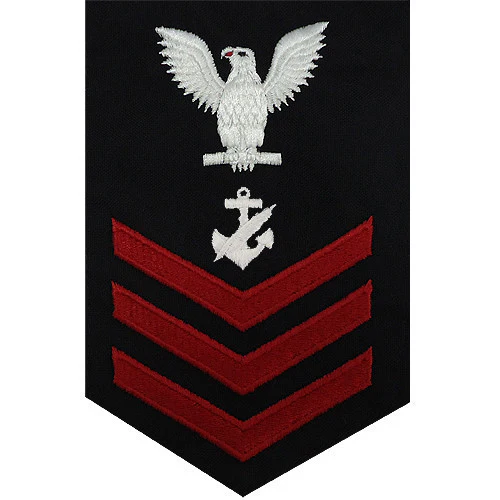 Navy E6 MALE Rating Badge: Navy Counselor - blue