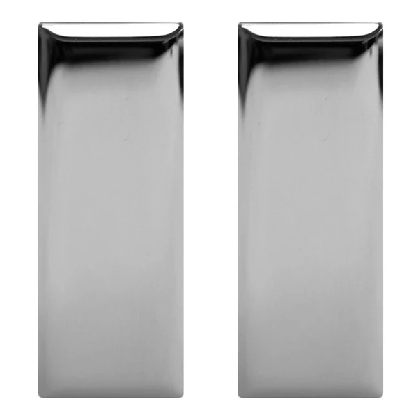 Rank Insignia: First Lieutenant - nickel plated