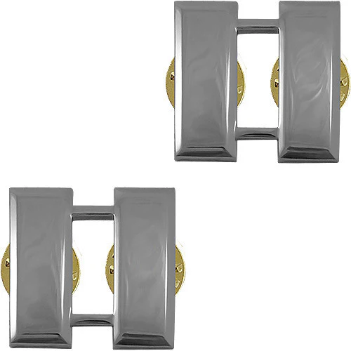 Rank Insignia: Captain - nickel plated