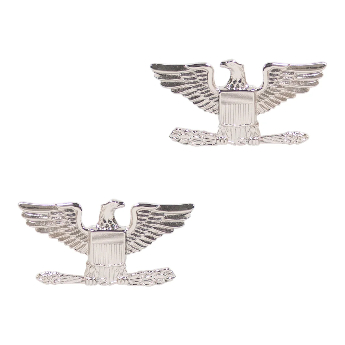 Rank Insignia: Colonel - nickel plated
