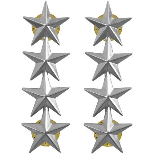 Officer Coat Device: Four-Star Admiral / General 1"
