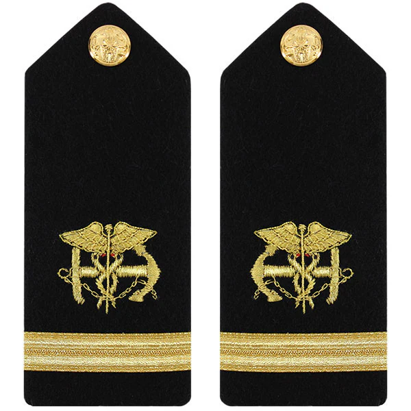 Public Health Service PHS MALE Hard Shoulder Board: Ensign