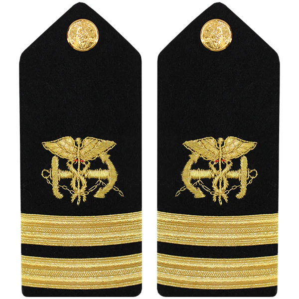 Public Health Service PHS MALE Hard Shoulder Board: Lieutenant