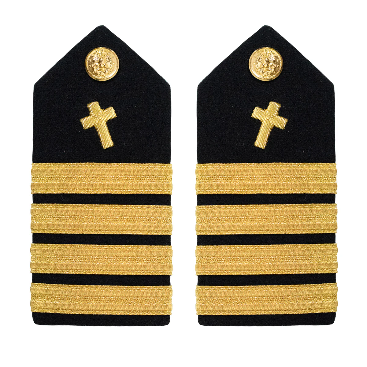 Navy Shoulder Board: Captain Christian Chaplain - female