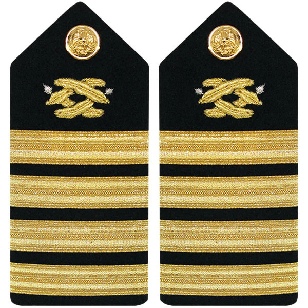Navy Shoulder Board: Captain Civil Engineer - female