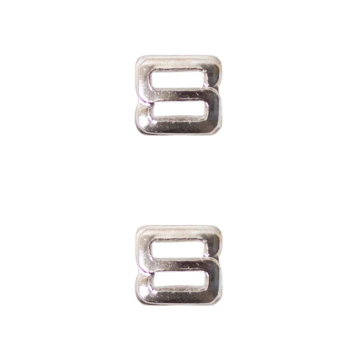 Ribbon Attachments: Letter S - silver