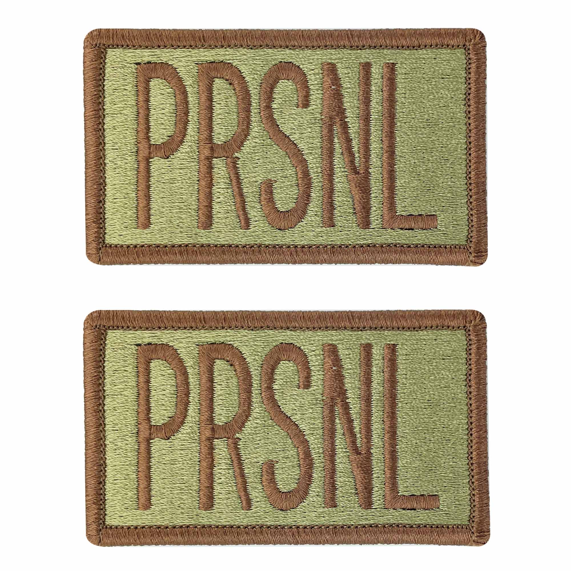 Air Force Patch: PRSNL Letters Spice Brown - OCP with hook