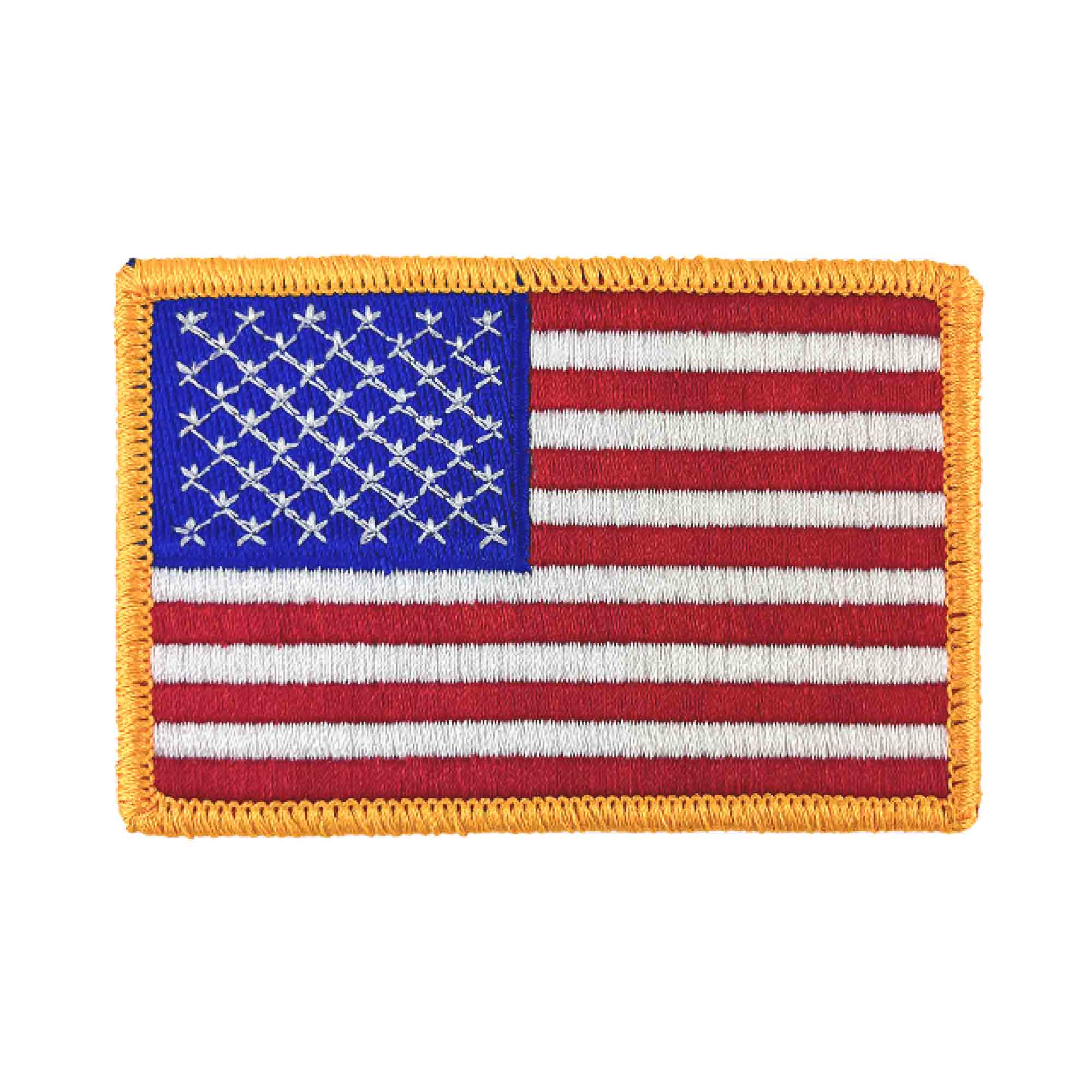 Flight Suit Patch U.S. Flag with hook closure: 3.5" x 2.25"