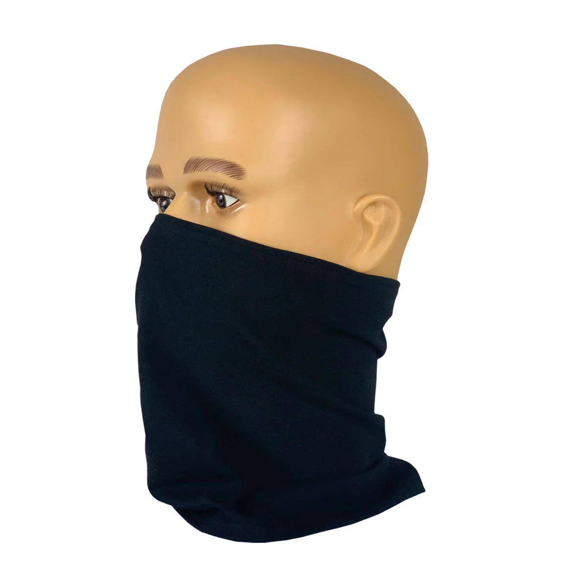 Neck Gaiter Black Polartec Poly Spandex