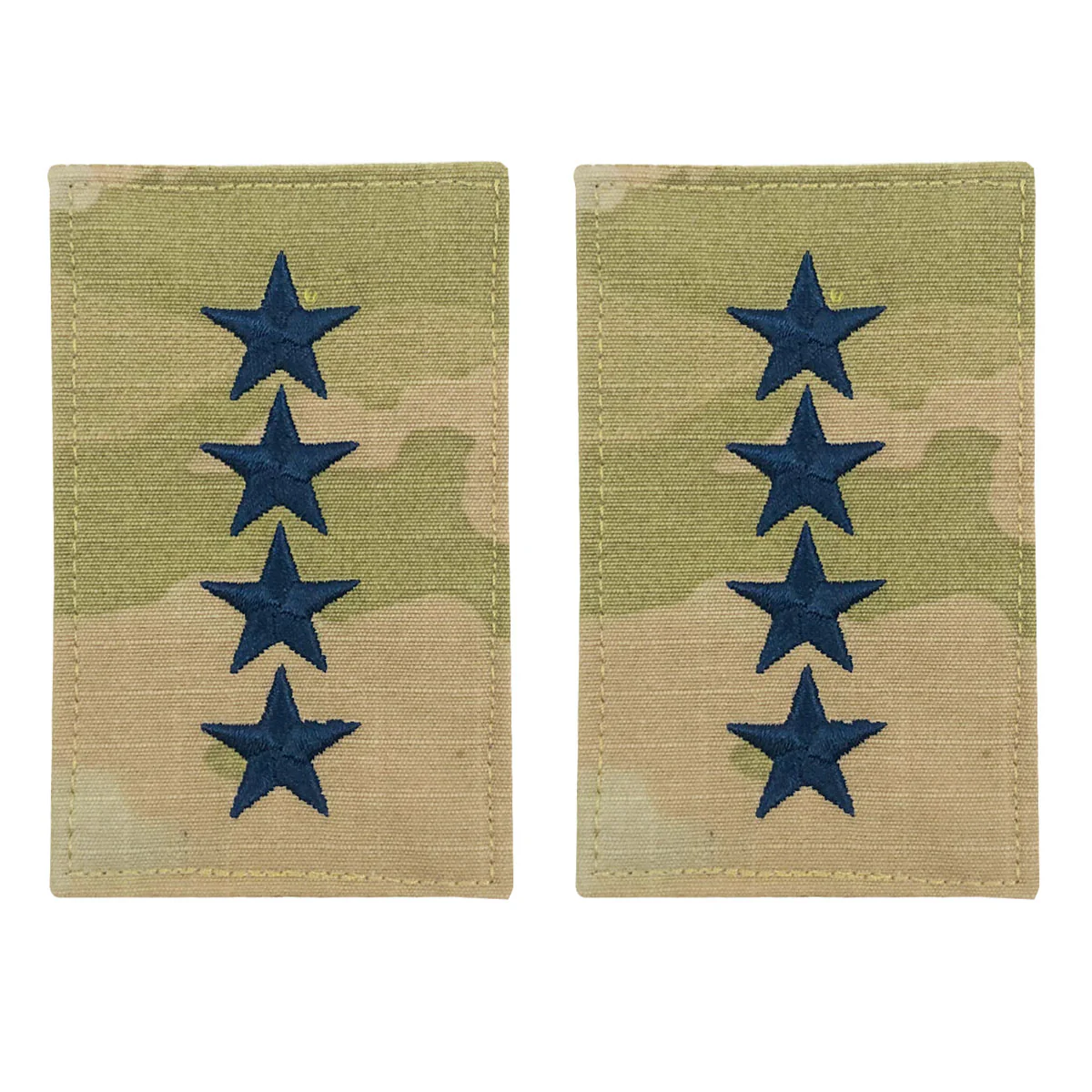 Space Force Officer Rank Insignia Embroidered on OCP with Hook : General