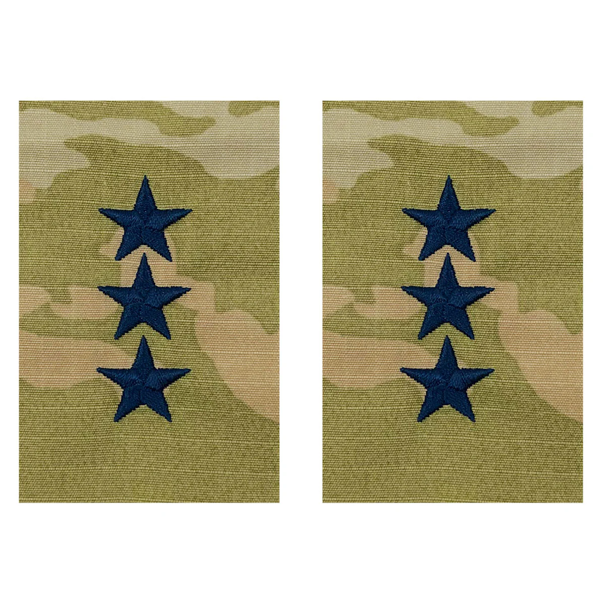 Space Force Embroidered OCP Sew on Officer Rank Insignia: Lieutenant General