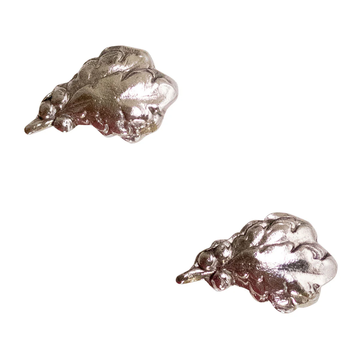 Ribbon Attachments: Large Oak Leaf - silver oxidized