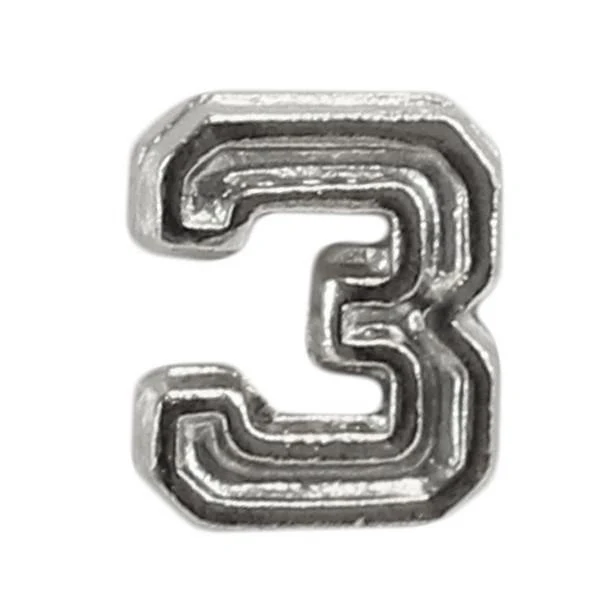 Ribbon Attachments: Strike Flight Number 3 - silver