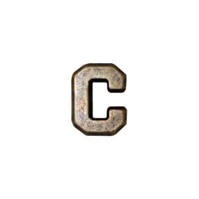 Letter C Attachment for Miniature Medal - bronze