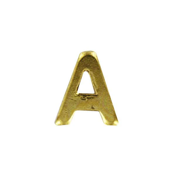 Young Marine's Ribbon Attachment: Letter "A" - Gold