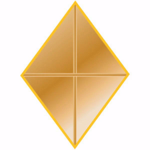 Ribbon Attachments: Diamond - gold