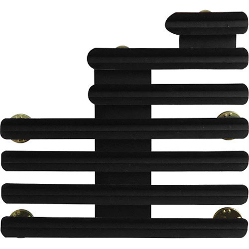 Ribbon Mounting Bar: 17 Ribbons Staggered Right - ⅛ inch space