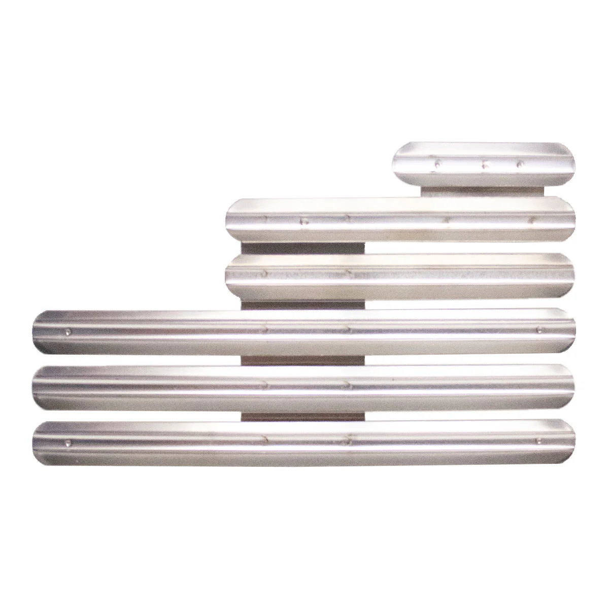 Ribbon Mounting Bar: Fits 14 Ribbons Staggered Right - metal
