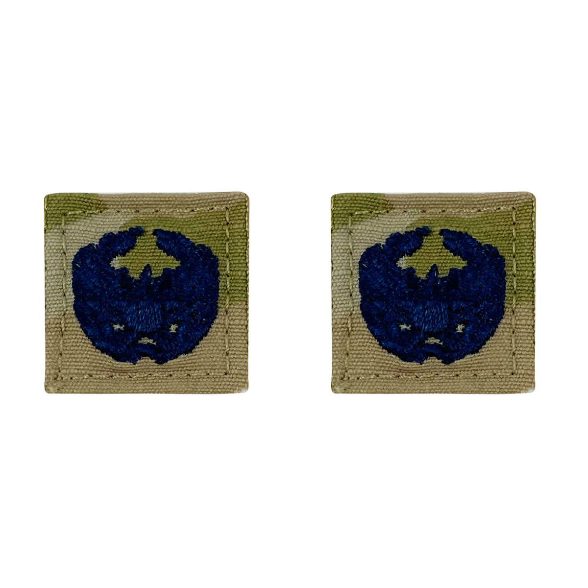 Space Force Embroidered Badge: Commander's Badge - embroidered on OCP with hook