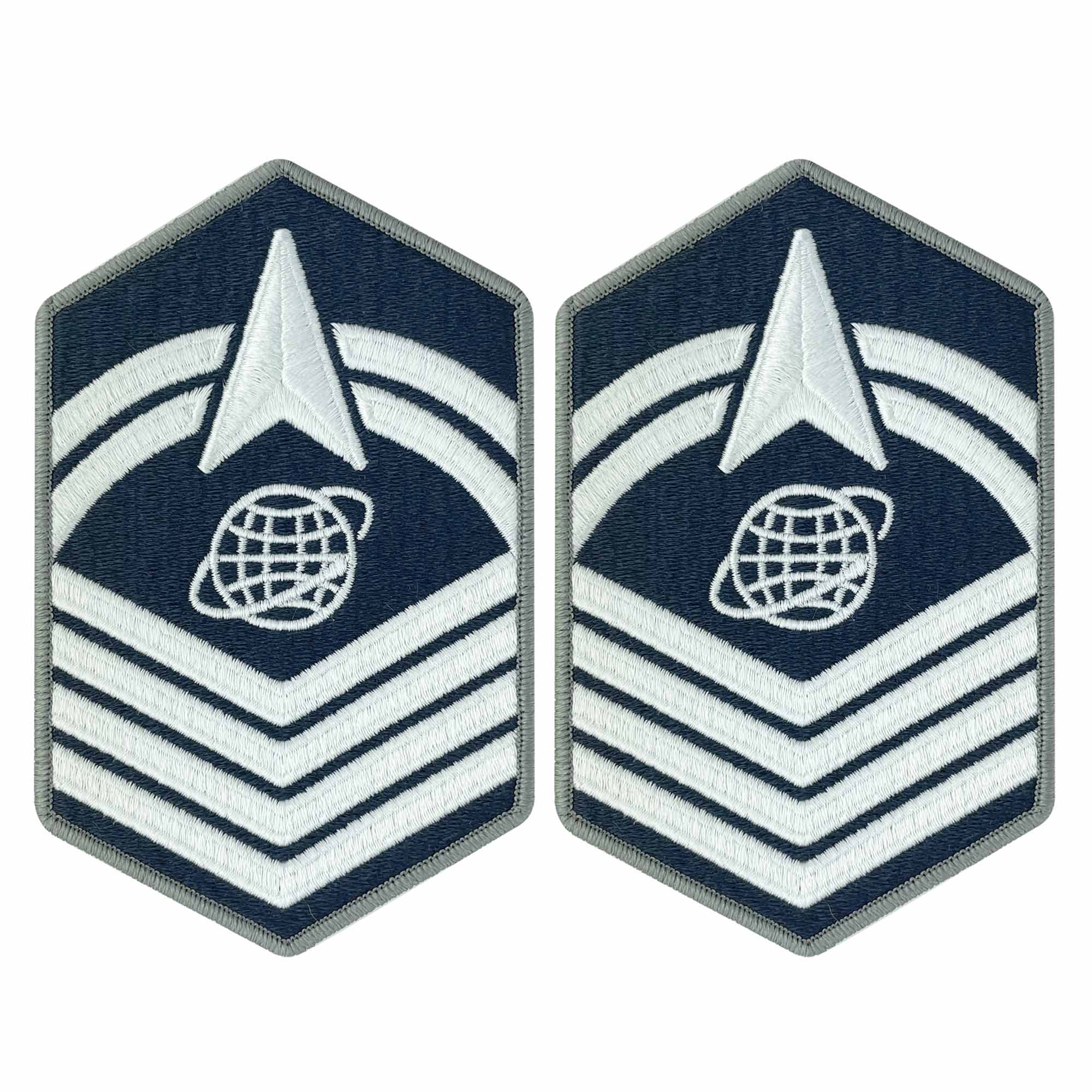 Space Force Chevron Embroidered: Senior Master Sergeant - Small Color