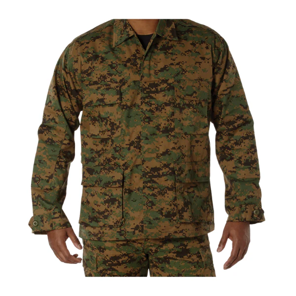 Adult BDU Shirts - Woodland Digital