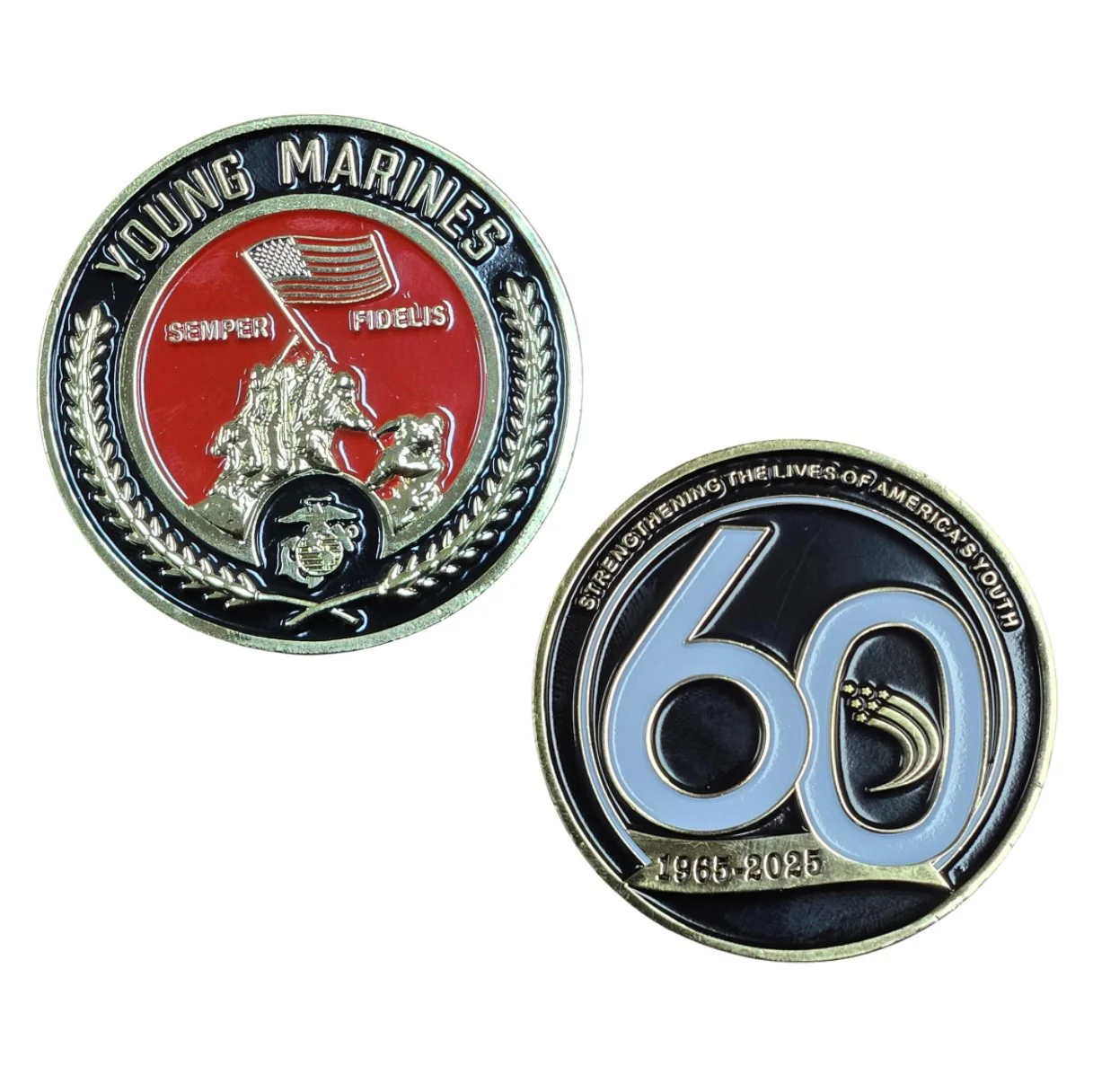 Young Marines 60th Anniversary Coin