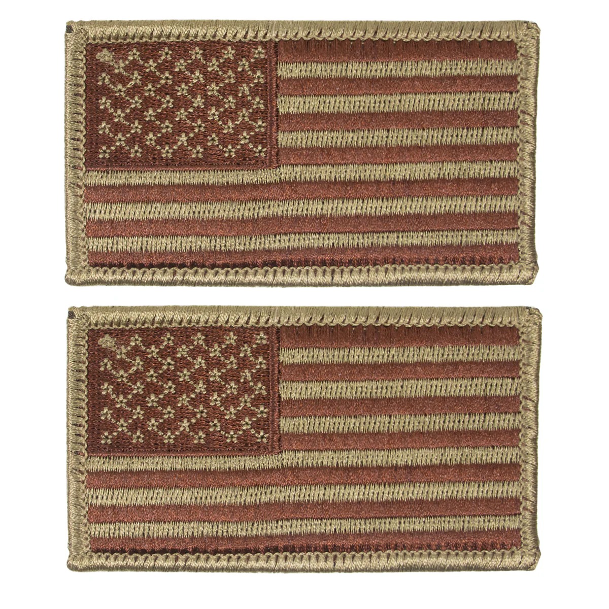 Air Force Flag Patch: United States of America - OCP spice brown and bagby green flag forward facing with hook closure