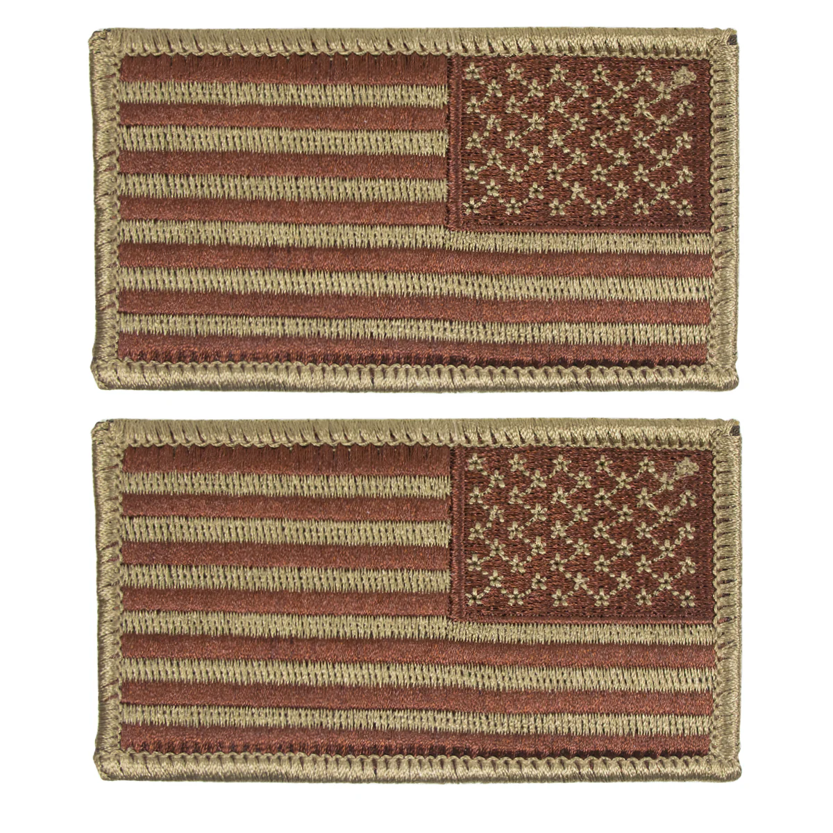 Air Force Flag Patch: United States of America - OCP spice brown and bagby green flag reversed with hook closure