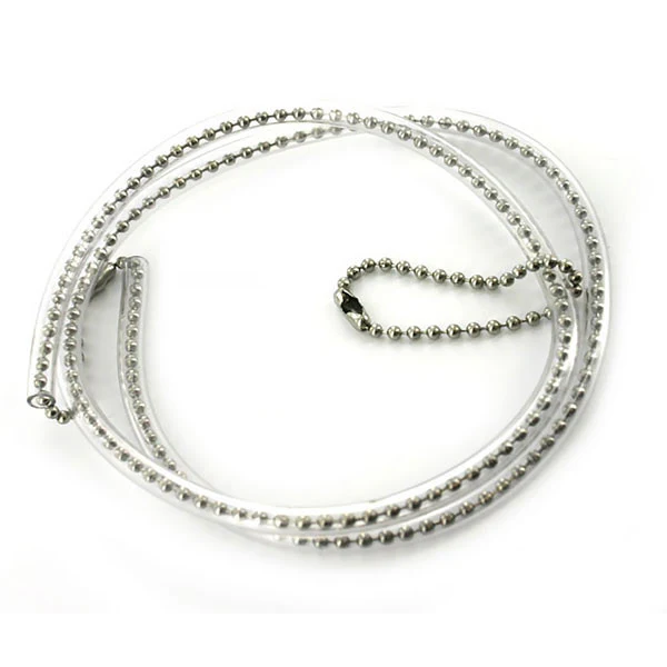 Identification Tag Chain with Plastic Cover