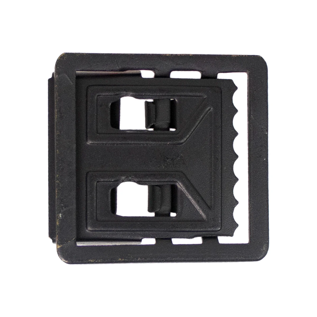 Belt Buckle: Black, Open Face