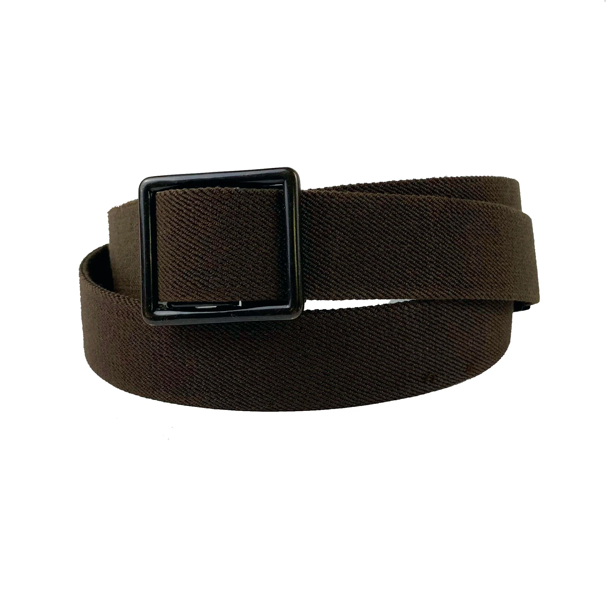 Army Belt: Brown Elastic with AGSU Buckle and Tip