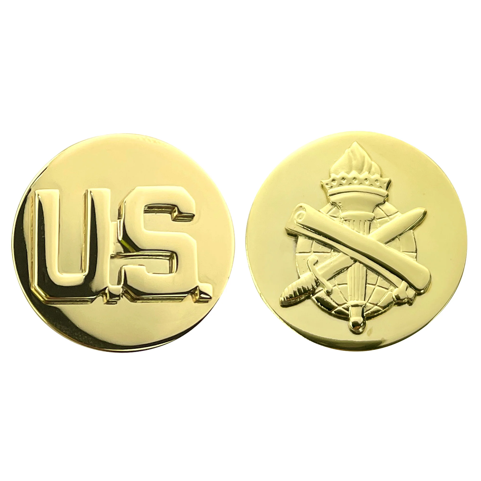 Army Enlisted Branch of Service Collar Device: U.S. and Civil Affairs