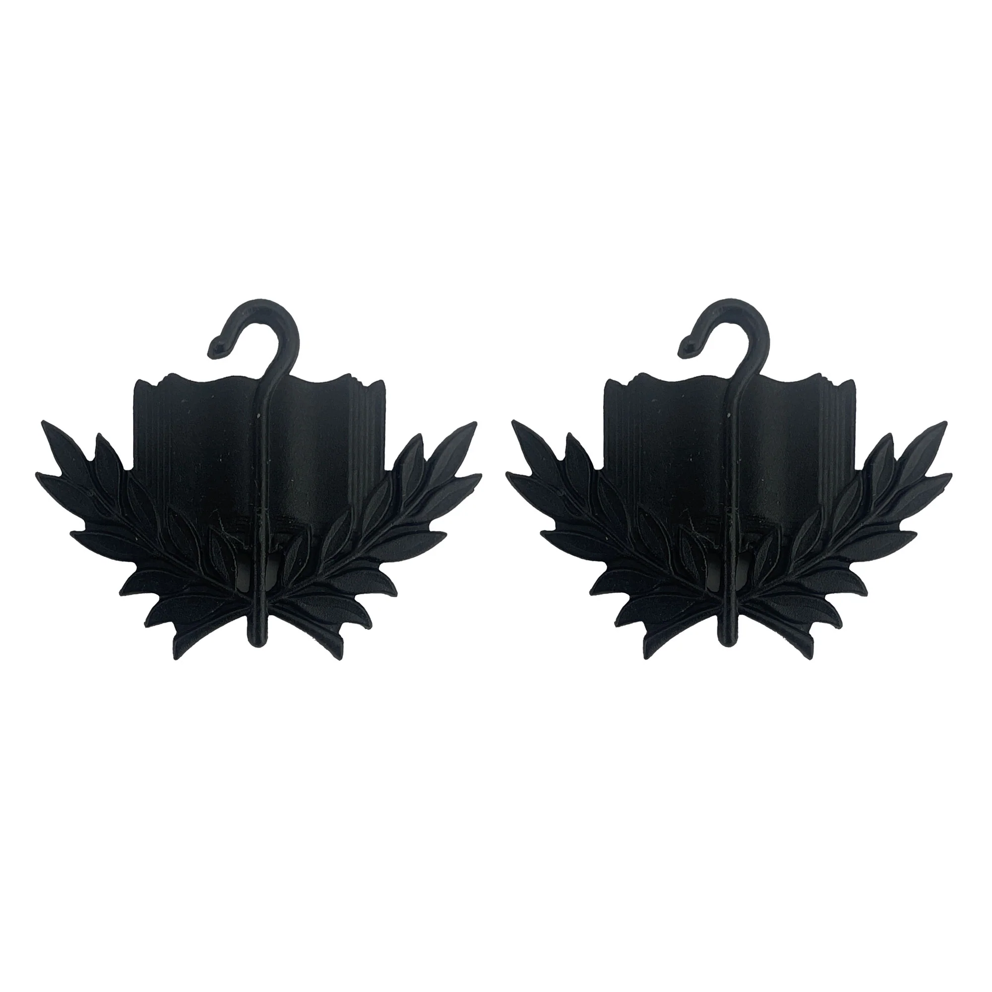 Army Officer Collar Device: Chaplain Candidate - black metal